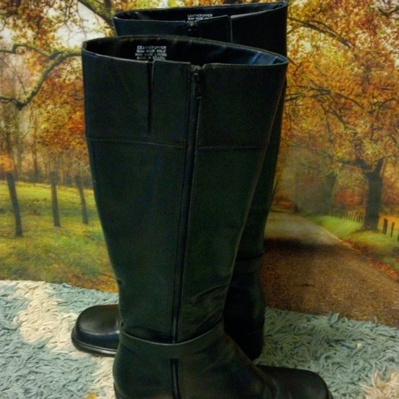 Easy spirit 6M leather tall riding boots - Picture 4 of 8